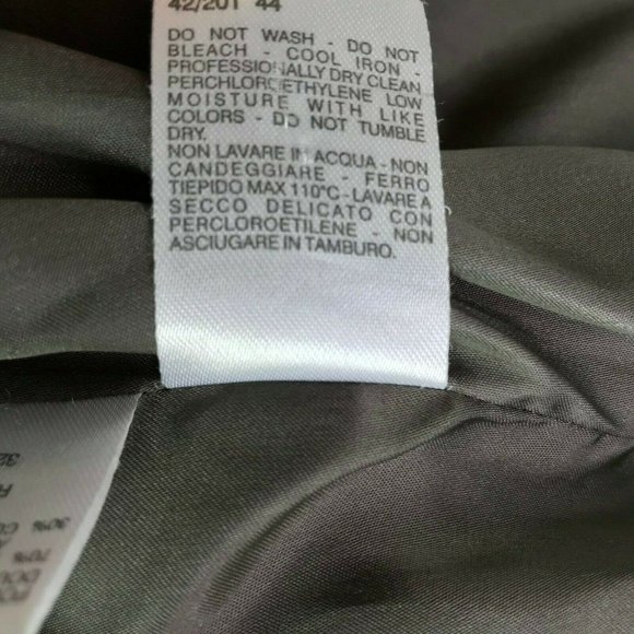 Max Mara Long Coat US 10 Large Gray Brown Wool Angora Cashmere Designer Luxury